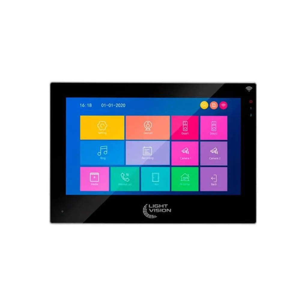 Відеодомофон 10" WiFi Tuya Light Vision Singapore FHD Black- Фото 2